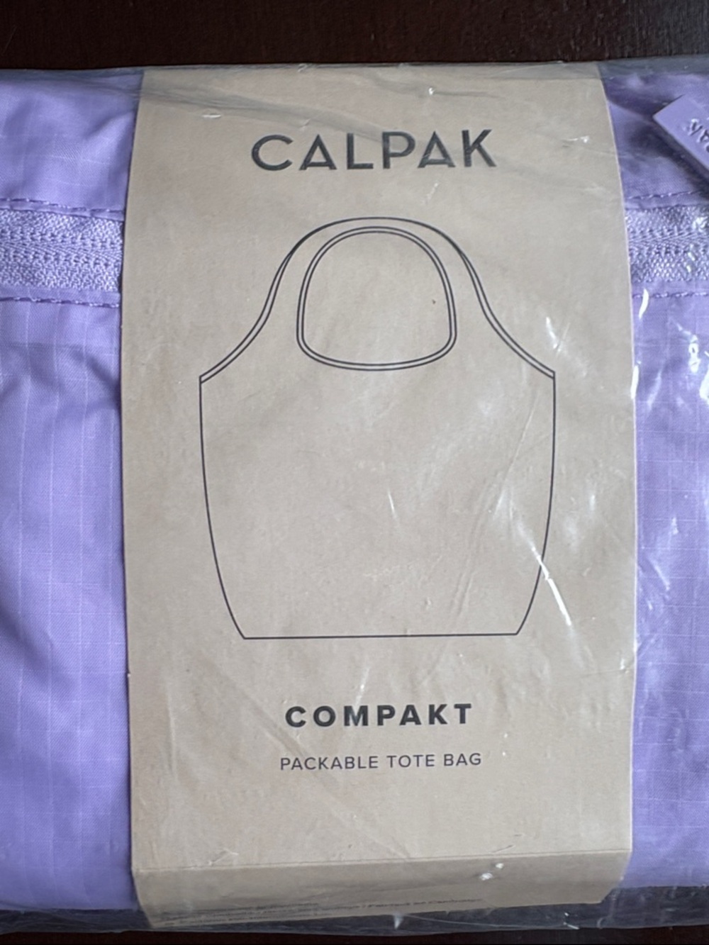 Calpak Packable Tote Bag in Lavender